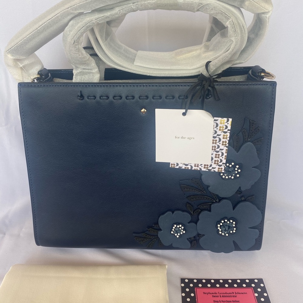 NWT Kate Spade Madison Alpine Drive Sam Navy Eden Multi PXRU9065